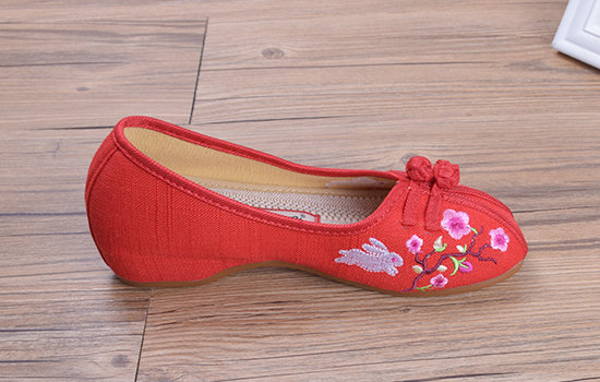 老北京布鞋，京城印象布鞋， 01501C红色